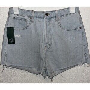Wild Fable Jean Shorts Super  High Rise Cutoff Fly Button Women size 10/2.5